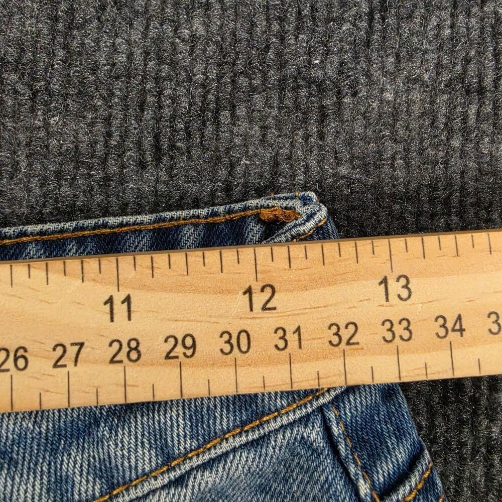 Fashion Nova Two-Tone Blue Straight Leg Jeans - Picture 4 of 8